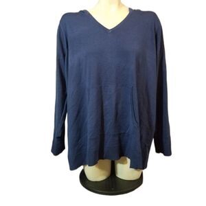 Devotion by Cyrus Blue Pullover Hoodie‎